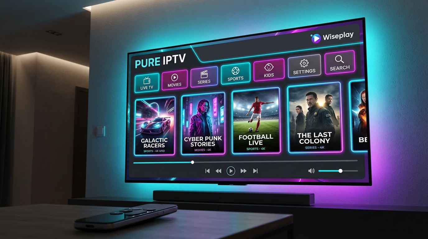 Pure IPTV sur Wiseplay